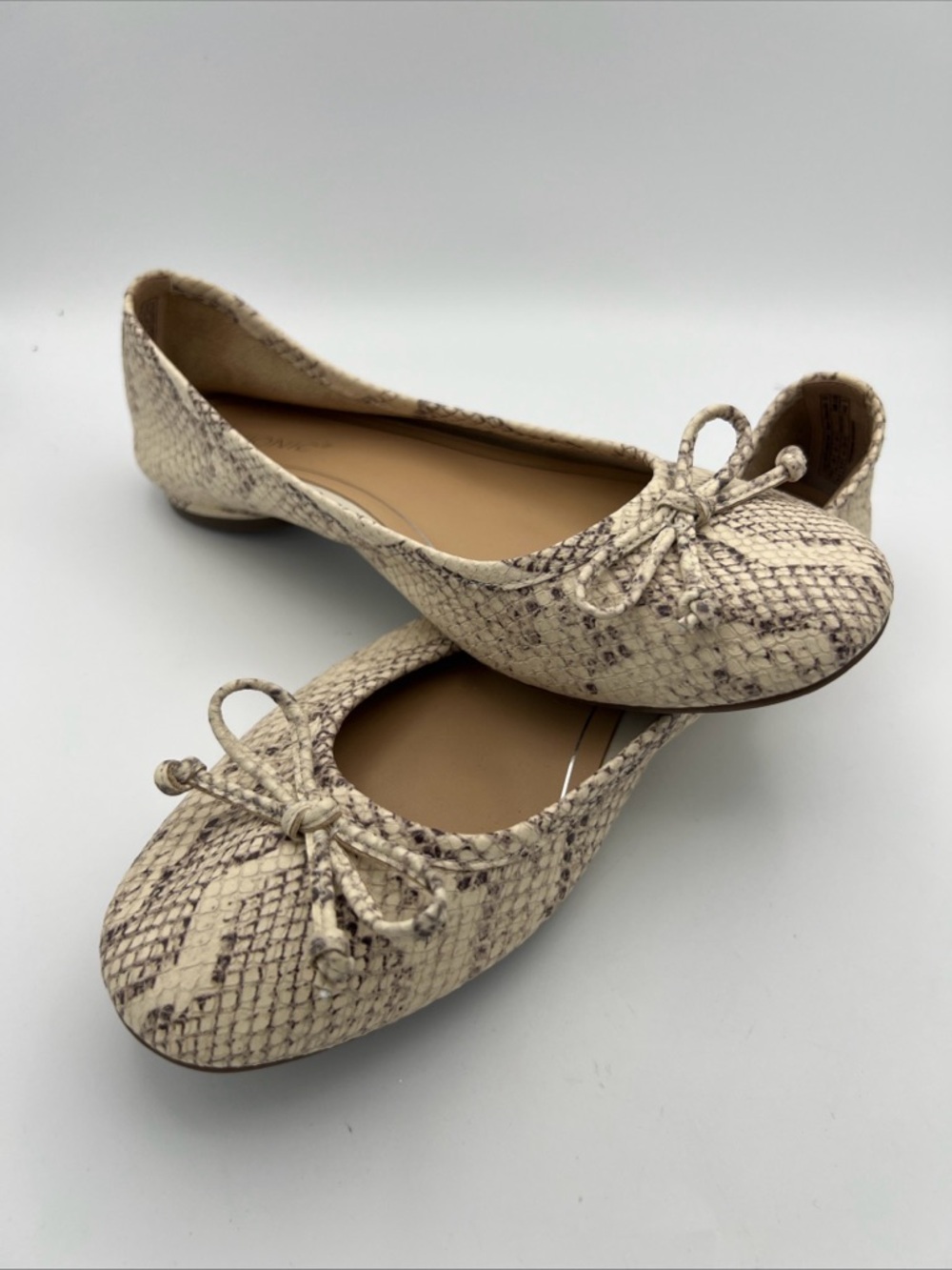 VIONIC Callisto Snakeskin Ballet Flat | Sz 8.5
